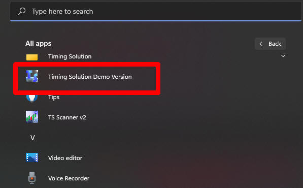 Timing Solution Demo